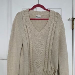 Pencey Chunky Knit Oversized Distressed Sweater